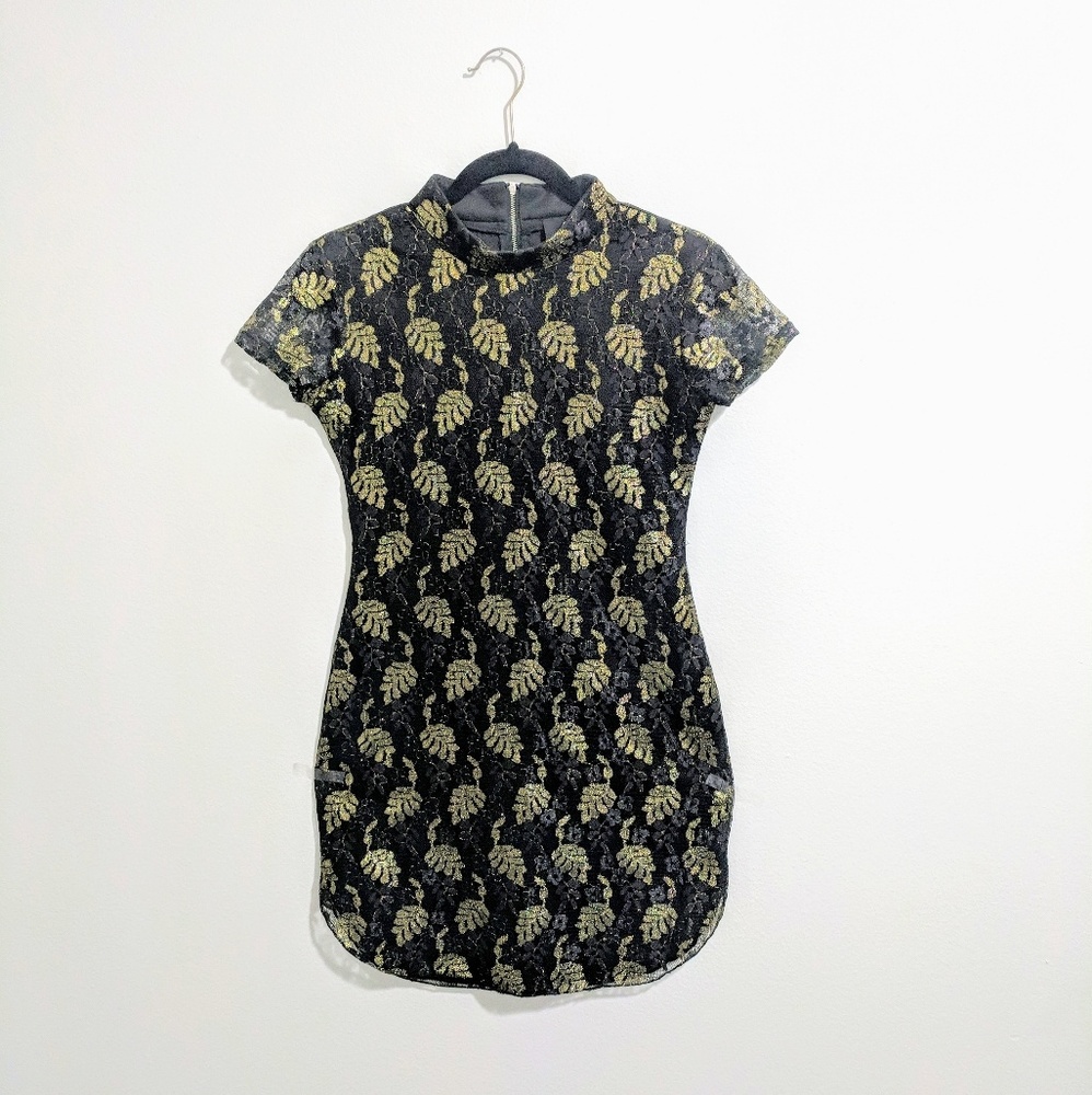 AX Paris glitter lace party dress